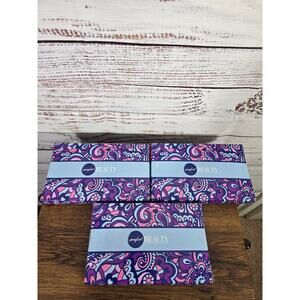 Perfect Beauty Makeup Eraser Remover Towels Gift Boxed 3 Purple and Pink Design